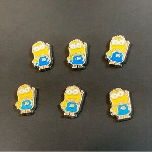 Floating locket charms- yellow minion with two eyes